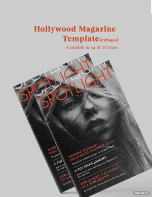 Hollywood Magazine Template