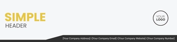 Free Simple Support and Maintenance Header Template to Edit Online