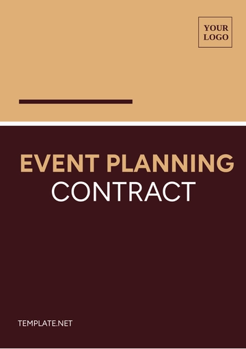 Free Event Planning Contract Template to Edit Online