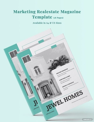 Marketing Real Estate Magazine Template