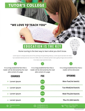 Tutoring Flyer Template