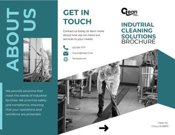 Free Industrial Cleaning Solutions Brochure Template to Edit Online