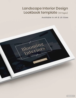 Landscape Interior Design Lookbook Template