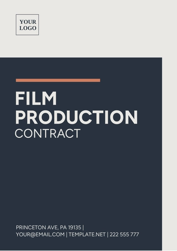 Free Film Production Contract Template to Edit Online