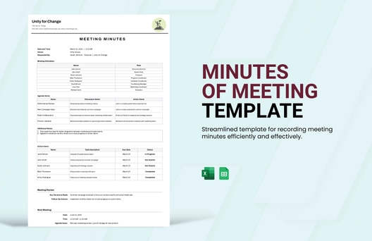 Minutes of Meeting Template