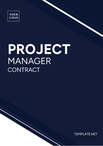 Free Project Manager Contract Template to Edit Online