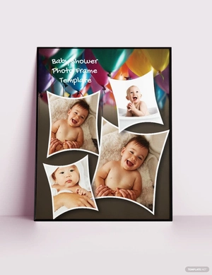 Baby Shower Photo Frame Template
