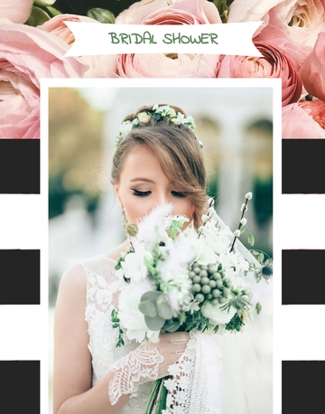 Free Bridal Shower Photo Frame Template to Edit Online