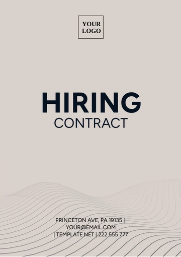 Free Hiring Contract Template to Edit Online