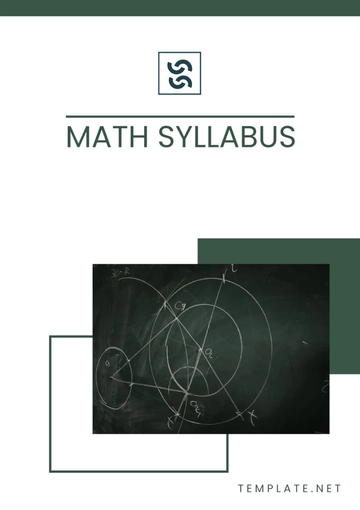 Free 8Th Grade Math Syllabus Template to Edit Online