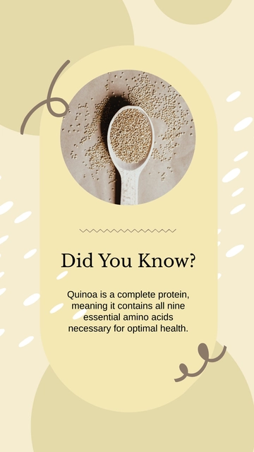 Free Did You Know Healthy Food Instagram Post Template to Edit Online