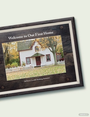 Housewarming Photo Frame Template