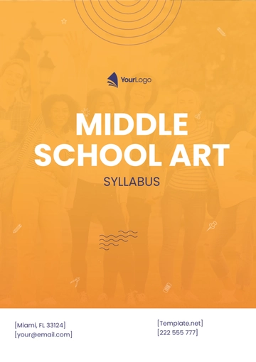 Free Middle School Art Syllabus Template to Edit Online