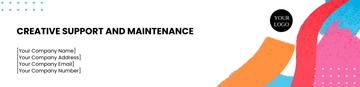 Free Creative Support and Maintenance Header Template to Edit Online
