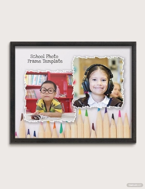 School Photo Frame Template