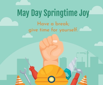 Free May Day Ad Banner Template to Edit Online