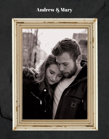 Free Minimalist Vintage Photo Frame Template to Edit Online