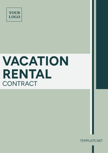 Free Vacation Rental Contract Template to Edit Online