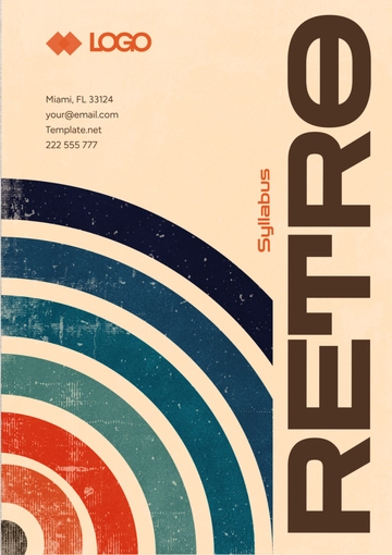 Free Retro Syllabus Template to Edit Online