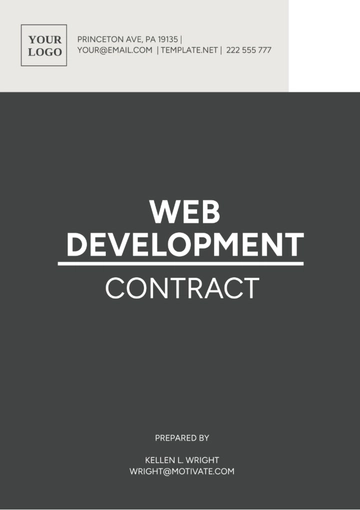 Free Web Developer Contract Template to Edit Online
