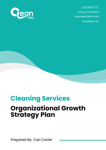 Free Cleaning Services Organizational Growth Strategy Plan Template to Edit Online