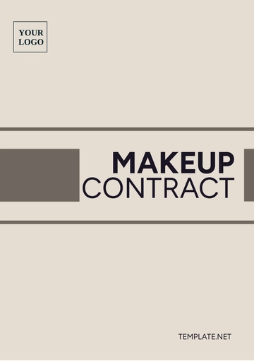 Free Makeup Contract Template to Edit Online