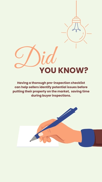 Free Did You Know Real Estate Checklist Instagram Post Template to Edit Online