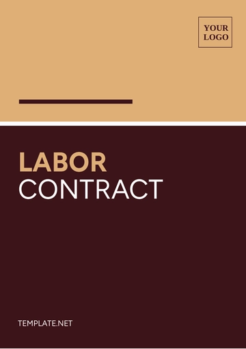 Free Labor Contract Template to Edit Online