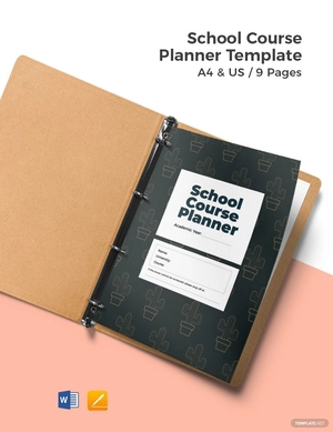 School Course Planner Template