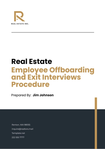 Free Real Estate Employee Offboarding and Exit Interviews Procedure Template to Edit Online