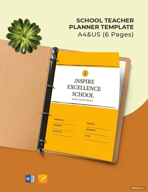 School Teacher Planner Template