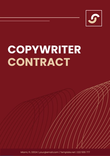 Free Copywriter Contract Template to Edit Online