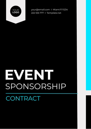 Free Event Sponsorship Contract Template to Edit Online