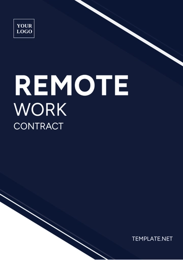 Free Remote Work Contract Template to Edit Online