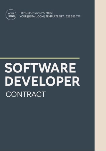 Free Software Developer Contract Template to Edit Online