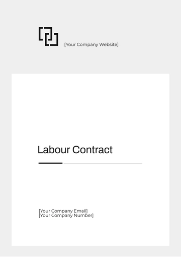 Free Labour Contract Template to Edit Online