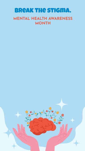 Free Mental Health Awareness Month  Snapchat Geofilter Template to Edit Online