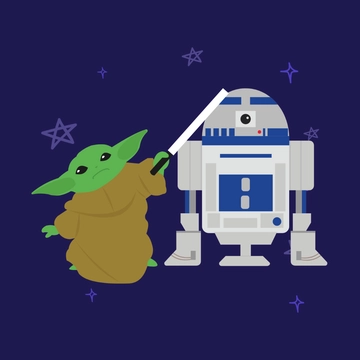Free Star Wars Day Clipart Template to Edit Online