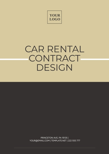 Free Car Rental Contract Design Template to Edit Online