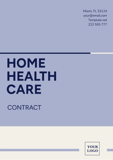 Free Home Health Care Contract Template to Edit Online