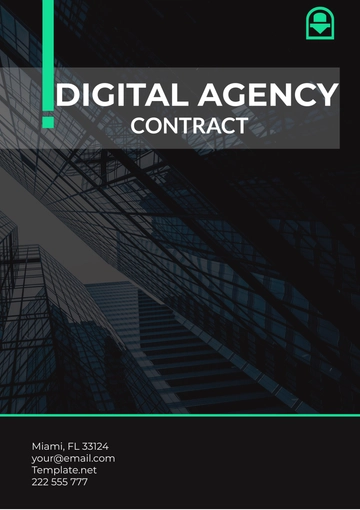 Free Digital Agency Contract Template to Edit Online