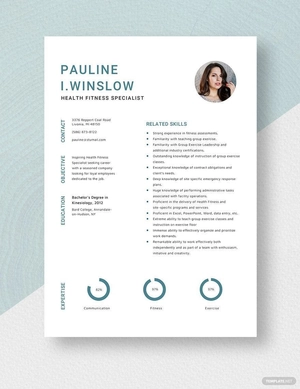Health Fitness Specialist Resume