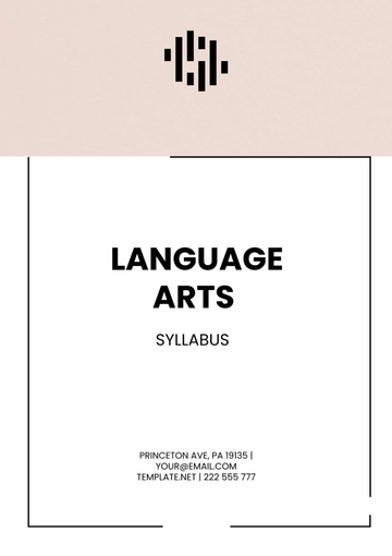 Free Language Arts Syllabus Template to Edit Online