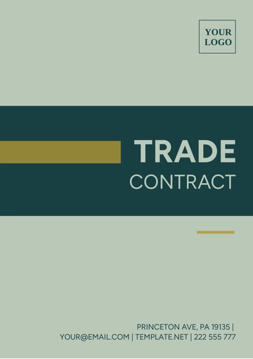 Free Trade Contract Template to Edit Online