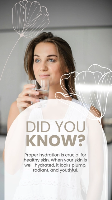 Free Did You Know Skin Care Instagram Post Template to Edit Online