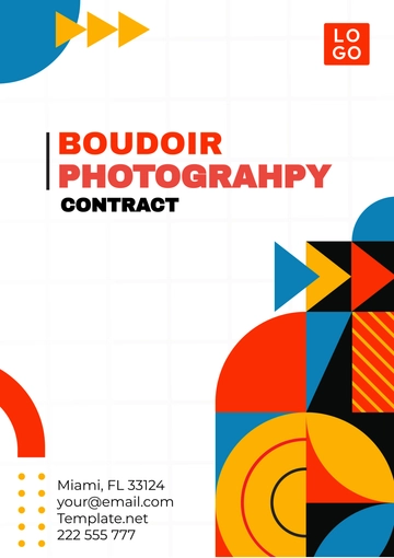 Free Boudoir Photography Contract Template to Edit Online