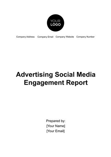 Free Advertising Social Media Engagement Report Template to Edit Online