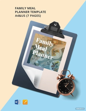 Family Meal Planner Template