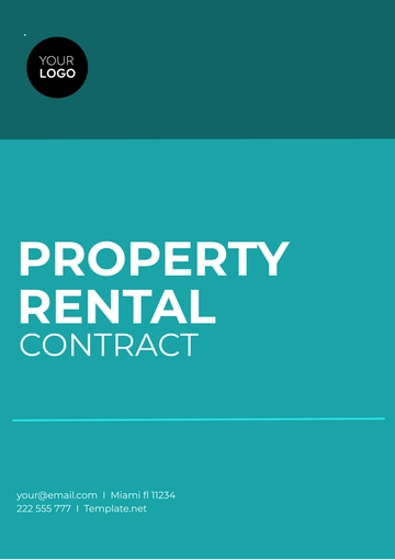 Free Property Rental Contract Template to Edit Online
