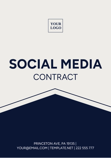 Free Social Media Agency Contract Template to Edit Online